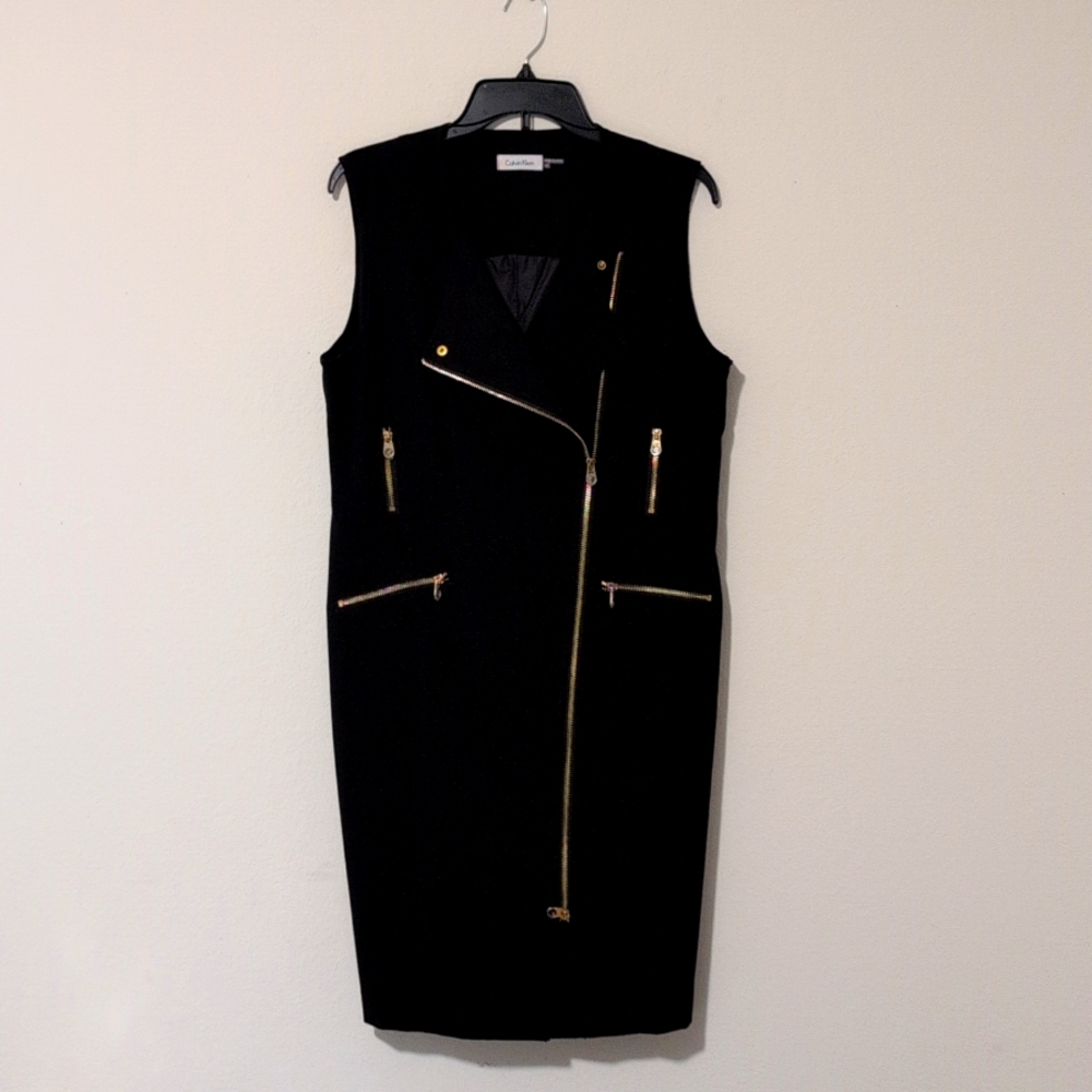 NWT Calvin Klein Dress  women's black dress size 14.